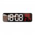 Led Digital Wall Clock Large Screen Wall mounted Time Temperature Humidity Display Electronic Alarm Clock red