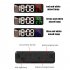 Led Digital Wall Clock Large Screen Wall mounted Time Temperature Humidity Display Electronic Alarm Clock green