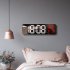 Led Digital Wall Clock Large Screen Wall mounted Time Temperature Humidity Display Electronic Alarm Clock green