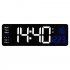 Led Digital Wall Clock with Remote Control 16 Inch Adjustable Brightness Alarm Clock green word