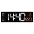 Led Digital Wall Clock with Remote Control 16 Inch Adjustable Brightness Alarm Clock green word