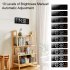 Led Digital Wall Clock with Remote Control 16 Inch Adjustable Brightness Alarm Clock blue word