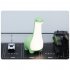Led Dinosaur Night Light USB Rechargeable Dimming Warm Light Table Lamp Green