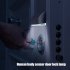 Led Door Lock Light 60 Degrees Infrared Human Body Sensor Night Lamp For Stairs Warehouse Wardrobe silver