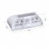 Led Door Lock Light 60 Degrees Infrared Human Body Sensor Night Lamp For Stairs Warehouse Wardrobe silver