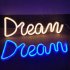 Led Dream Shape Neon Lamp Usb Charging Birthday Wedding Holiday Supply For Living Room Wall Decoration pink