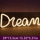 Led Dream Shape Neon Lamp Usb Charging Birthday Wedding Holiday Supply For Living Room Wall Decoration Warm White