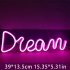 Led Dream Shape Neon Lamp Usb Charging Birthday Wedding Holiday Supply For Living Room Wall Decoration Warm White