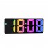 Led Electronic Bedroom Alarm Clock 12 24 Hours Adjustable Brightness Desk Clock Black Shell Type C
