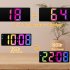 Led Electronic Bedroom Alarm Clock 12 24 Hours Adjustable Brightness Desk Clock Black Shell Type C