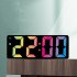 Led Electronic Bedroom Alarm Clock 12 24 Hours Adjustable Brightness Desk Clock White Shell Type D