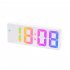 Led Electronic Bedroom Alarm Clock 12 24 Hours Adjustable Brightness Desk Clock White Shell Type D