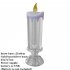 Led Electronic Candle Light Multiple Modes Colorful Romantic Luminous Flameless Night Light for Home Decor Silver