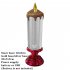 Led Electronic Candle Light Multiple Modes Colorful Romantic Luminous Flameless Night Light for Home Decor Silver