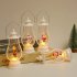 Led Fairy Tale Wind Lantern Portable Retro Santa Snowman Electronic Candle Lamp for Christmas Decorations santa