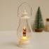 Led Fairy Tale Wind Lantern Portable Retro Santa Snowman Electronic Candle Lamp for Christmas Decorations santa