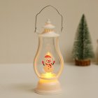 Led Fairy Tale Wind Lantern Portable Retro Santa Snowman Electronic Candle Lamp