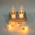 Led Fairy Tale Wind Lantern Portable Retro Santa Snowman Electronic Candle Lamp for Christmas Decorations santa