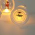 Led Fairy Tale Wind Lantern Portable Retro Santa Snowman Electronic Candle Lamp for Christmas Decorations santa