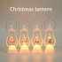 Led Fairy Tale Wind Lantern Portable Retro Santa Snowman Electronic Candle Lamp for Christmas Decorations backpack santa