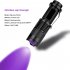 Led  Flashlight Magnified Ultraviolet Beam Animal Urine Stains Testing Purple Light Lamp Flashlight 395 purple light