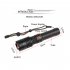 Led Flashlight Xhp70 Usb Charging Stretch Zoom Shock Resistant Power Bank 18650 Rechargeable Flashlight Torch Black A85 B
