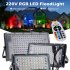 Led Floodlight With Remote Control Outdoor Colorful Rgb Flood Light Spotlight Landscape Lighting Lamp   Eu Plug  