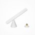 Led Geometric Table Lamp USB Charging Magnetic Suction Double Base 3 level Brightness Adjustable White