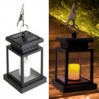 Led Hanging Solar Lantern with Clip Outdoor Retro Waterproof Landscape Light