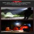 Led Headlamp Built in 1000 Ma Battery Type c Rechargeable Super Bright Adjustable Strong Light Tent Light black