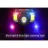 Led Headlamp Multifunctional Usb Rechargeable Zoom Sensor Strong Light Flashlight For Outdoor Camping Adventure T009 White ligh