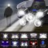 Led Headlamp Usb Rechargeable High Brightness Adjustable Angle Head Torch Work Lamp Flashlight