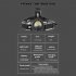 Led Headlamp Xhp70 Strong Light Type c Usb Rechargeable Head Torch Zoom Headlight For Outdoor Fishing Camping As shown  no battery 