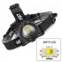 Led Headlamp Xhp70 Strong Light Type c Usb Rechargeable Head Torch Zoom Headlight For Outdoor Fishing Camping As shown  no battery 