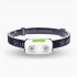 Led Headlight 500 Lumen Waterproof Usb Rechargeable Motion Sensor Running Fishing Headlamp with Infrared Sensor Black