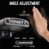 Led Headlight Rechargeable Super Bright Head mounted Clip On Cap Light Torch For Night Fishing Camping black