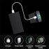 Led Headlight Rechargeable Super Bright Head mounted Clip On Cap Light Torch For Night Fishing Camping black