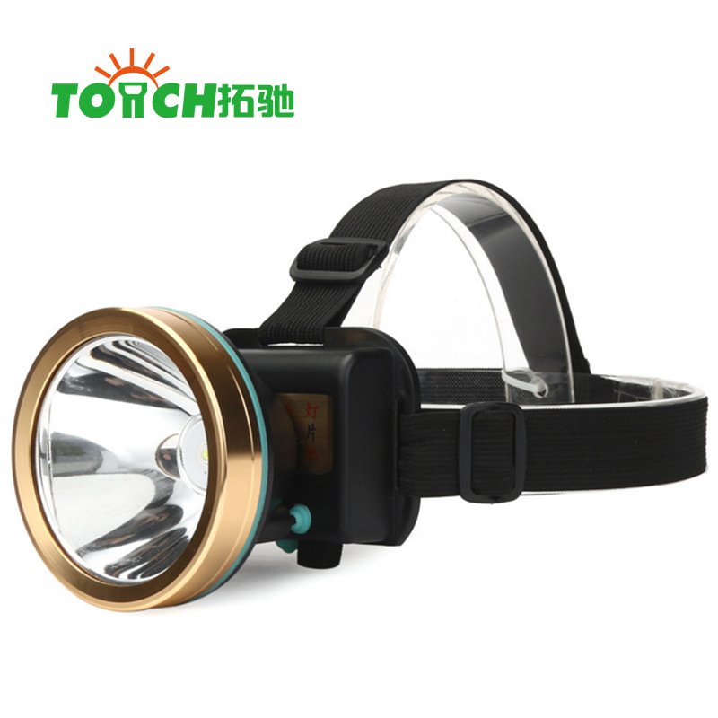 Led Headlight Rechargeable Battery Head Torch 30W Outdoor Fishing Lighting Black suit built-in battery 3 charge + color box