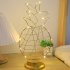 Led Hollow Decorative Lamps Ornament Night Light for Christmas Day Decoration Cactus Shape