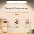 Led Infrared Wireless Night Light 3 Levels Adjustable Usb Rechargeable Eye Protection Remote Control Flashlight 297mm