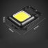 Led Keychain Light Portable Emergency Work Light Multifunctional Flashlight for Bottle Opener Camping Fishing Black