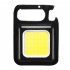 Led Keychain Light Portable Emergency Work Light Multifunctional Flashlight for Bottle Opener Camping Fishing Black