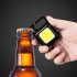 Led Keychain Light Portable Emergency Work Light Multifunctional Flashlight for Bottle Opener Camping Fishing Black