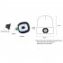 Led Light Knitted Hat With 3 Adjustable Brightness  USB Charging Port Warm Knit Beanie Hat  Round Top Rechargeable Headlamp Beanie For Men   Women  Teens sky bl