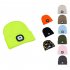 Led Light Knitted Hat With 3 Adjustable Brightness  USB Charging Port Warm Knit Beanie Hat  Round Top Rechargeable Headlamp Beanie For Men   Women  Teens sky bl