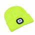 Led Light Knitted Hat With 3 Adjustable Brightness  USB Charging Port Warm Knit Beanie Hat  Round Top Rechargeable Headlamp Beanie For Men   Women  Teens fluore