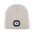 Led Light Knitted Hat With 3 Adjustable Brightness  USB Charging Port Warm Knit Beanie Hat  Round Top Rechargeable Headlamp Beanie For Men   Women  Teens Beige