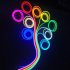 Led Light Strip 5m 2835 Low Voltage 12v Waterproof Silicone Flexible Neon Light Strip Outdoor Advertising Decoration Warm White