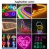 Led Light Strip 5m 2835 Low Voltage 12v Waterproof Silicone Flexible Neon Light Strip Outdoor Advertising Decoration Warm White