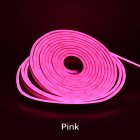 Led Light Strip 5m 2835 Low Voltage 12v Waterproof Silicone Flexible Neon Light Strip Outdoor Advertising Decoration pink light